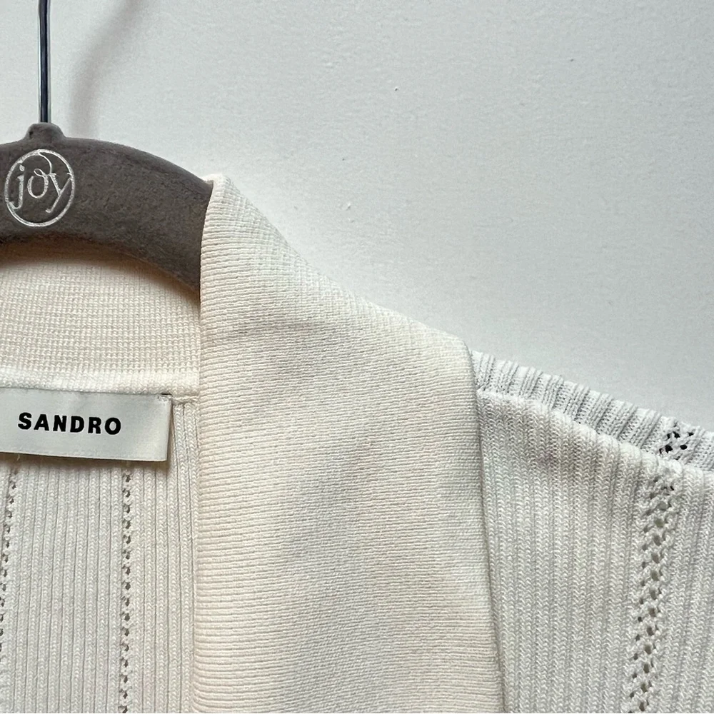 NWT Sandro Olympe Knit Maxi Dress $282 at Sandro/Bloomingdales—collar dirt marks - Picture 14 of 14